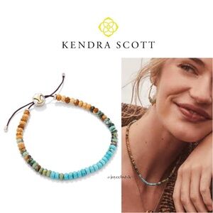 Kendra Scott Turquoise Multi-Bead Adjustable Bracelet